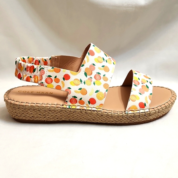 Cole Haan Shoes - Cole Haan Grandseries Leather Fruit Filled Espadrille sandals (w sizes 7,8)